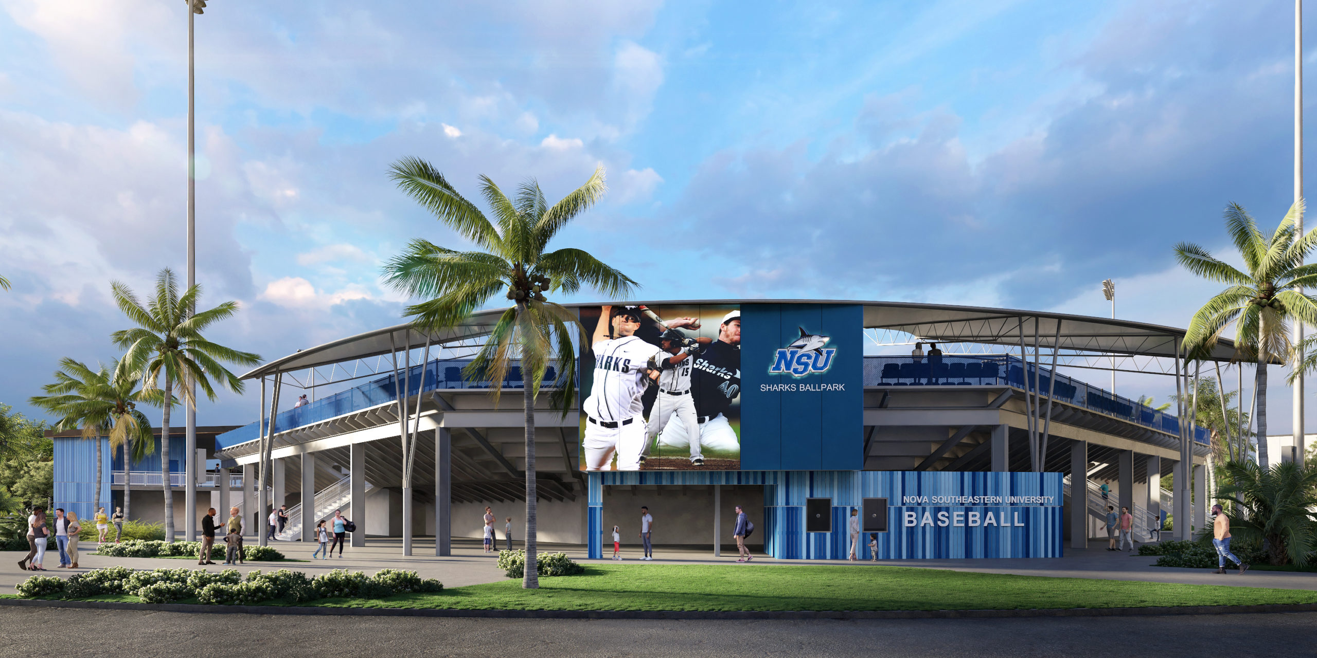 Nova Southeastern Baseball Sunrise 3D Studio